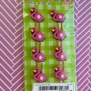 Flamingo Paper Clips